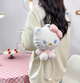 Hello Kitty рюкзак игрушка плюшевая мягкая для девочки Китти белый 23см (AN)20988 - изображение 5