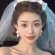 Большие серьги жемчужины белые бижутерия Fashion Jewelry (II) 32518 - изображение 5