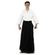Одяг для Kendo, Iaido Aikido тренерувальний костюм Кендо, топи кендоги шани Хакама SP- (бавовна, PL, р-р 5 (185-190см), білий-чорний) (CO-8873_5_(зростання_185-190)) - изображение 1