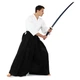 Одяг для Kendo, Iaido Aikido тренерувальний костюм Кендо, топи кендоги шани Хакама SP- (бавовна, PL, р-р 5 (185-190см), білий-чорний) (CO-8873_5_(зростання_185-190)) - изображение 7