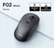 Беспроводная мышь Baseus F02 Ergonomic Wireless Mouse 2.4G Bluetooth 4000DPI Black - изображение 2