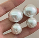 Большие серьги жемчужины белые бижутерия Fashion Jewelry (II) 32518 - изображение 4