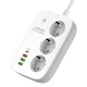 Сетевой удлинитель LDNIO SEW3452 3 ports/PD/3USB/1 QC 3.0/1 Type-C/WiFi управление, умный сетевой фильтр (807244201) - изображение 1