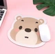Игровая поверхность / коврик для компьютерной мыши Little Bear нескользящий для девочек, 26х21.8 см, коричневый (87056464) - изображение 1
