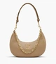 Сумка Marc Jacobs The Curve Leather Shoulder Bag коричневая - изображение 1