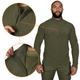 Тактическая флисовая кофта CamoTec Hawk Himatec Olive олива 2XL - изображение 5