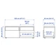 Тумба під телевізор з ящиками IKEA BESTA 120x42x39 см (293.992.78) - зображення 8