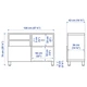 Тумба під телевізор з дверцятами IKEA BESTA 120x42x74 см (390.683.34) - изображение 9