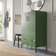 Шафа з дверцятами та ящиками IKEA IDASEN 80х47х119 см темно-зелена (904.963.98) - изображение 3