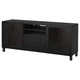 Тумба під телевізор з дверцятами та ящиками IKEA BESTA 180x42x74 см (494.431.62) - зображення 1