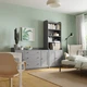 Книжкова шафа IKEA HAUGA 210x46x199 см сіра (893.886.39) - зображення 3