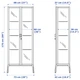 Скляна шафа / вітрина IKEA MILSBO 73х175 см антрацит (303.964.48) - изображение 6