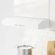Кухня IKEA KNOXHULT 220х61х220 см глянцева біла (691.804.71) - зображення 6