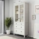 Сервант з 3 ящиками IKEA HEMNES 90х197 см біла морилка (503.717.72) - зображення 2