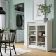 Сервант IKEA HAUGA 105х116 см білий (304.150.55) - изображение 2