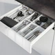 Кухня IKEA KNOXHULT 220х61х220 см глянцева біла (691.804.71) - зображення 4