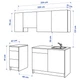 Кухня IKEA KNOXHULT 220х61х220 см біла (891.804.65) - зображення 12