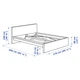 Ліжко IKEA MALM 160х200 см чорно-коричневе (299.292.30) - изображение 7