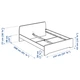 Ліжко IKEA ASKVOLL 140х200 см біле (390.197.01) - зображення 7