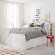 Ліжко з ящиками IKEA BRIMNES 140х200 см біле (590.991.36) - зображення 3