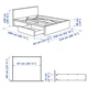 Ліжко з 2 ящиками IKEA MALM 140х200 см біле (591.759.55) - зображення 9
