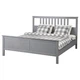 Ліжко IKEA HEMNES 160х200 см сіра морилка (592.471.94) - зображення 1