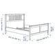 Ліжко IKEA HEMNES 140х200 см сіра морилка (792.471.93) - изображение 7