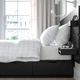 Ліжко з ящиками для зберігання IKEA NORDLI 140х200 см антрацит (192.414.05) - изображение 4