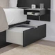 Ліжко з ящиками для зберігання IKEA NORDLI 140х200 см антрацит (192.414.05) - изображение 6