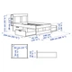 Ліжко з ящиками IKEA BRIMNES 140х200 см біле (590.991.36) - зображення 8