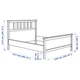 Ліжко IKEA HEMNES 120х200 см біла морилка (802.495.58) - зображення 7