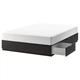 Ліжко з ящиками IKEA NORDLI 140х200 см антрацит (903.727.79) - зображення 1