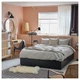 Ліжко з ящиками IKEA NORDLI 140х200 см антрацит (903.727.79) - зображення 2