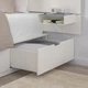 Ліжко з ящиками для зберігання IKEA NORDLI 140х200 см біле (092.414.20) - изображение 6