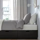 Ліжко з ящиками IKEA NORDLI 90х200 см антрацит (803.727.89) - зображення 4