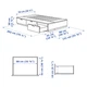 Ліжко з ящиками IKEA NORDLI 90х200 см антрацит (803.727.89) - зображення 6
