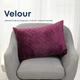 Подушка декоративна "VELOUR" 50*70 см бордовий - зображення 1