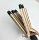 Плойка для завивки волос пять волн щипцы керамические Pro Mozer MZ-6618 Black/Gold (6618) - изображение 5