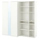 Шафа IKEA VIHALS біла 200х57х200 см (594.421.95) - зображення 1