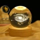 Ночник, декоративный 3D хрустальный шар "Солнечная система" с Led подсветкой (GAL-3D) - изображение 1