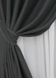 Комплект штор на люверсах VR-Textil Midnight № 1399ш 150х270 см 2 шт Графітовий (37-0139) - зображення 5