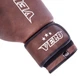 Перчатки боксерские кожаные Velo Star 2209 размер 10 унций Brown-Red - изображение 4