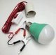 Світлодіодна LED лампа 12V 5W лампочка знімна з патроном E27 кемпінгова на дроті із затискачами (крокодилами) та вимикачем UKC - зображення 2