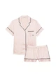 Піжама сатинова рожева шорти+сорочка розмір S Victoria's Secret Satin Short Pajama Set - зображення 2