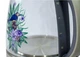 Дисковый стеклянный электрический чайник с LED подсветкой и принтом Rainberg RB 998, 1.8 л Белый - изображение 4