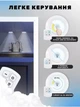 Комплект из девяти ламп LED с Пультом управления и Таймером Отключение (9 светильников лампочек) на батарейках Два режима яркости светильника - изображение 6
