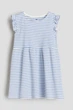 Літня сукня блакитна в рубчик H&M 92см (400097952) - зображення 1