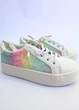 Детские кеды для девочки с блестками White 33 р. - изображение 4