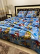 Постельное белье хлопковое Патруль щенячий Полуторное 150 x 220 Бязь Синее 50 х 70 - изображение 3