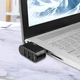 Мини-хаб USB 2.0 с 3 портами USB-A, переходник с поворотным штекером и функцией OTG, черный (87076720) - изображение 2